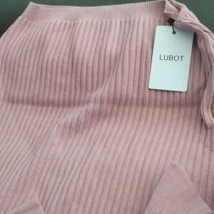 Woman sweater Dress by LUBOT size small pink